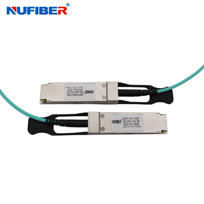 Aktywny kabel światłowodowy QSFP + AOC Moduł nadawczo-odbiorczy 40 Gb / s 5M