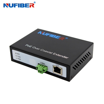 10/100 Mb / s POE Ethernet przez konwerter skrętki IP przez przedłużacz 2-przewodowy 52V